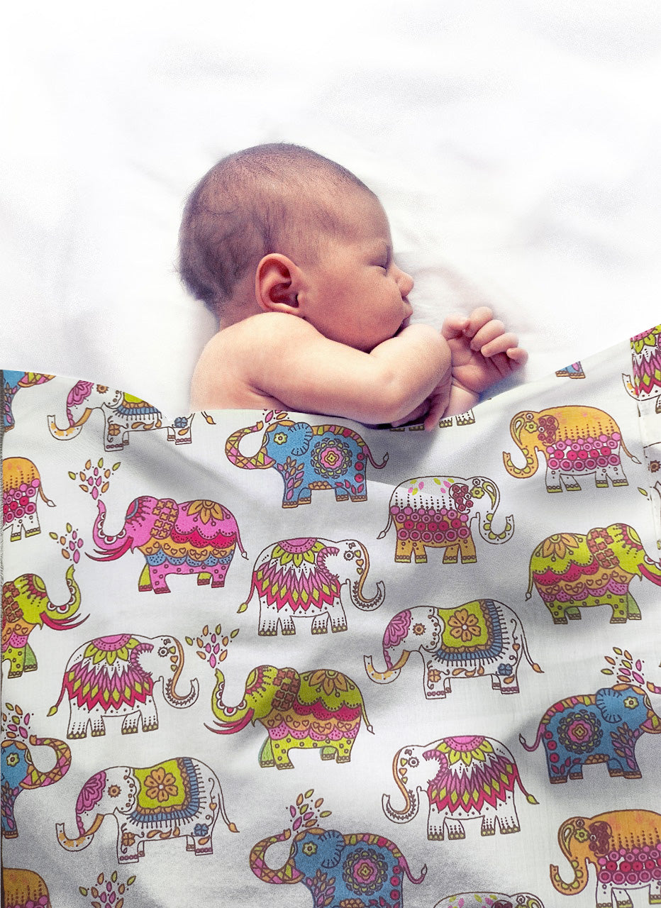 Baby Elephant Pink Infant Dohar