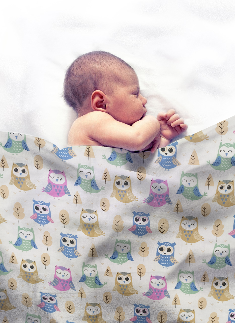 Baby Owl Mustard Infant Dohar