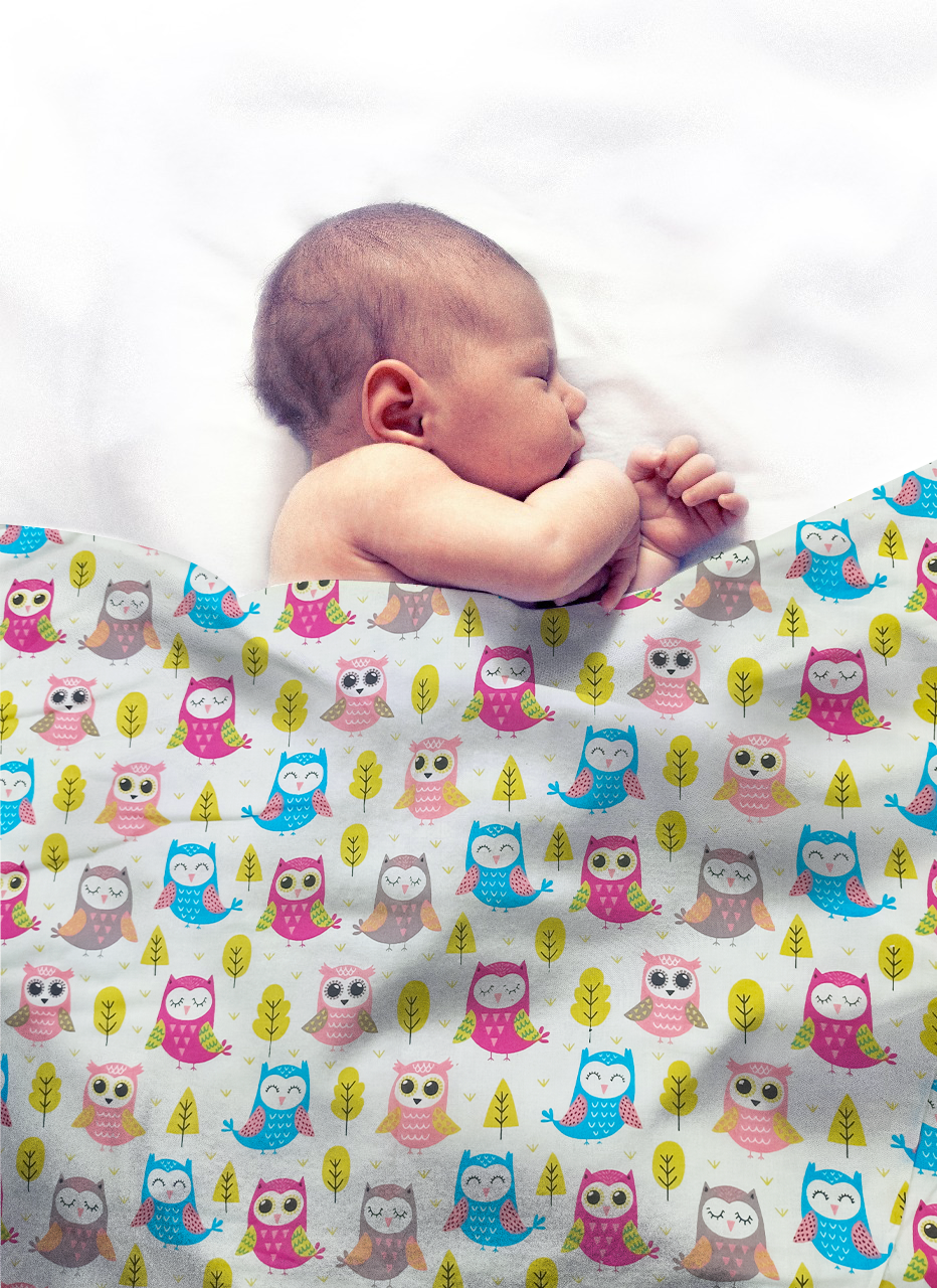 Baby Owl Turquoise Infant Dohar