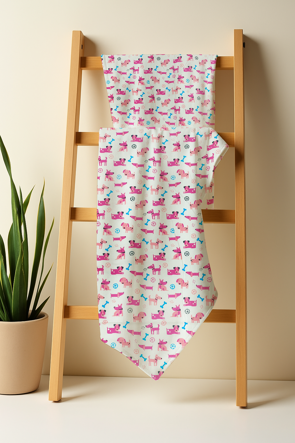 Baby Puppy Pink Infant Dohar