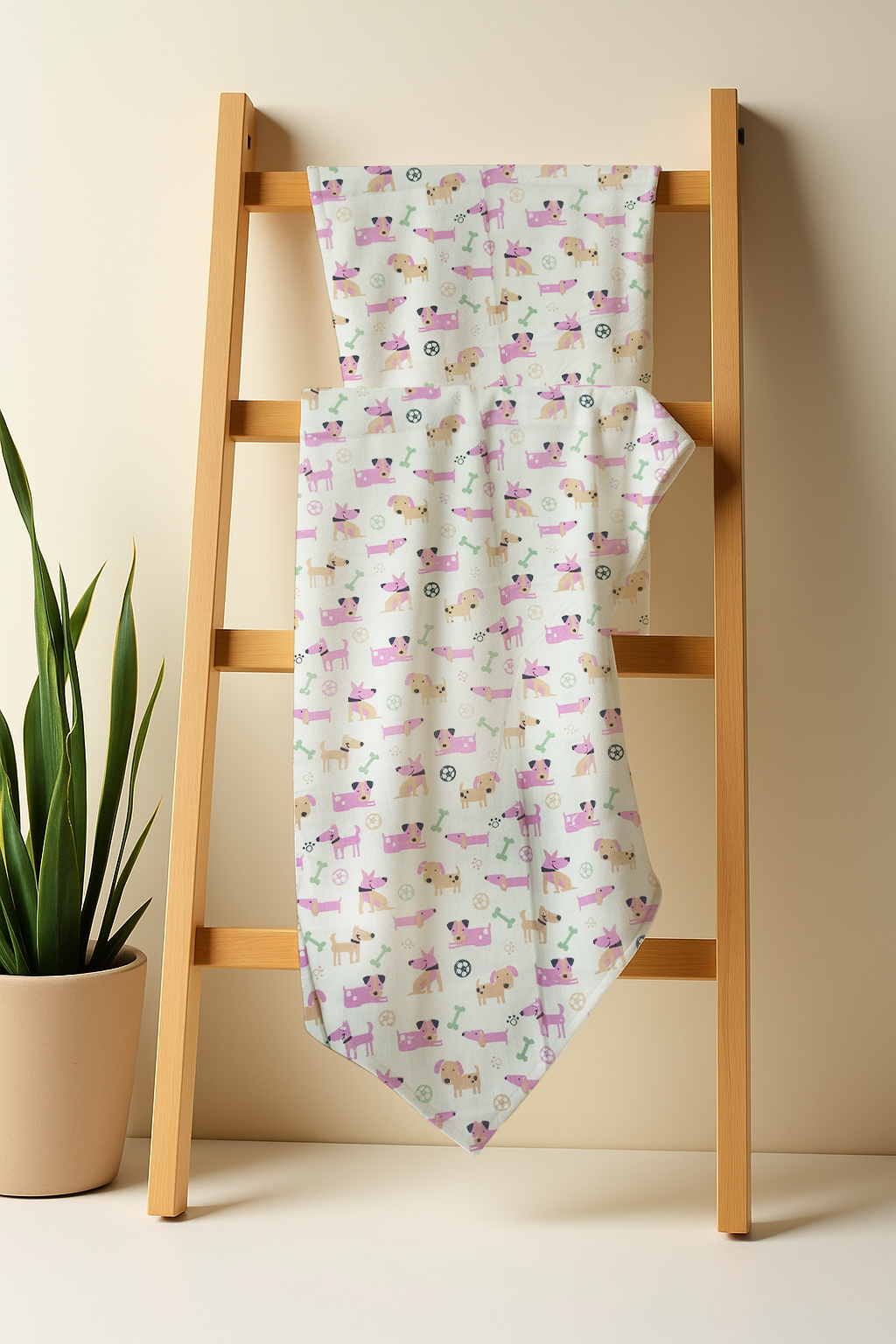 Baby Puppy Purple Infant Dohar