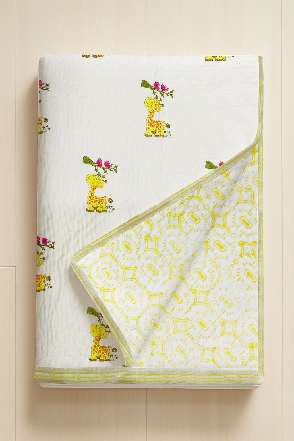 Baby Giraffe Cotton Quilt