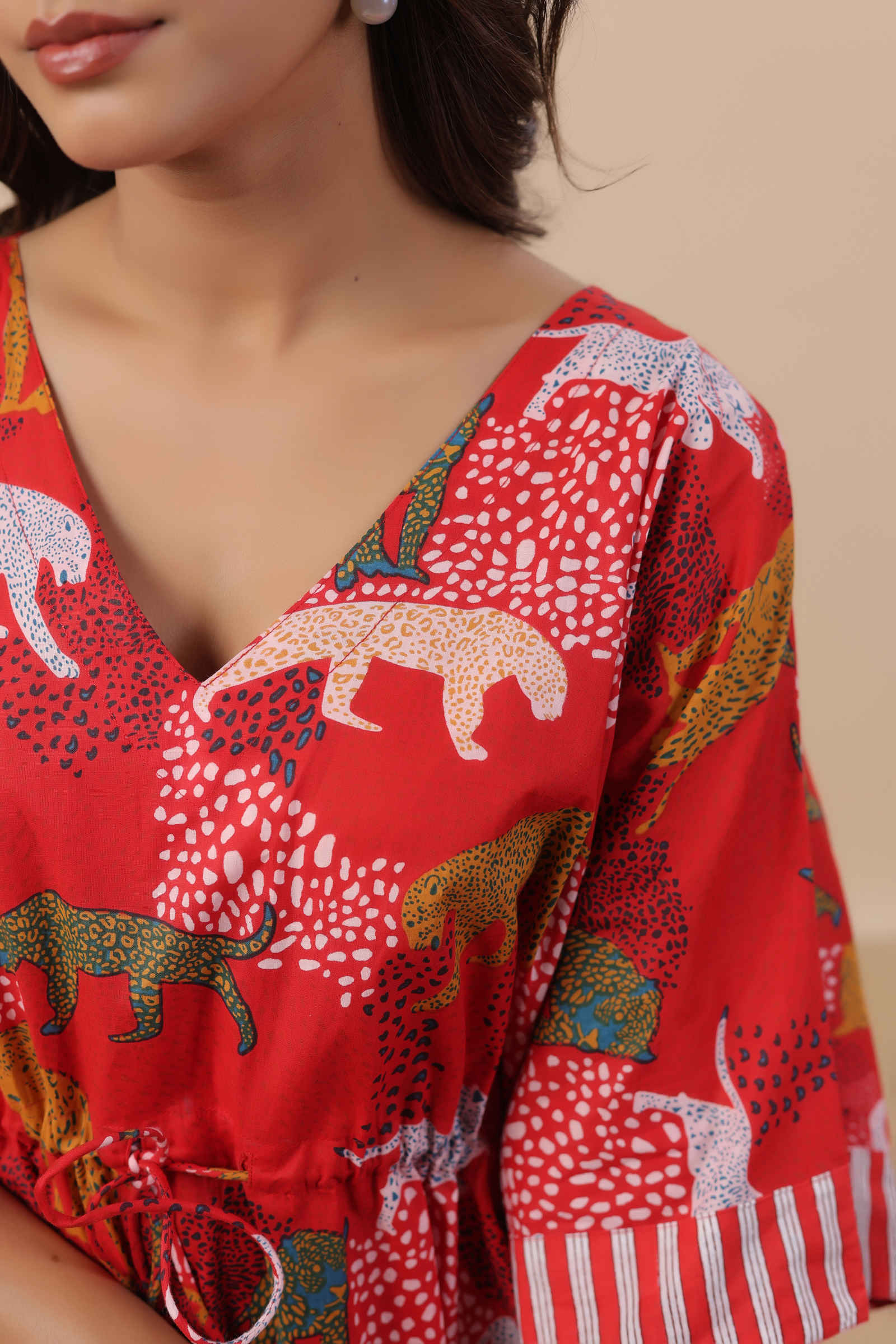 Fayra Vanraj Crimson Gul Kaftan