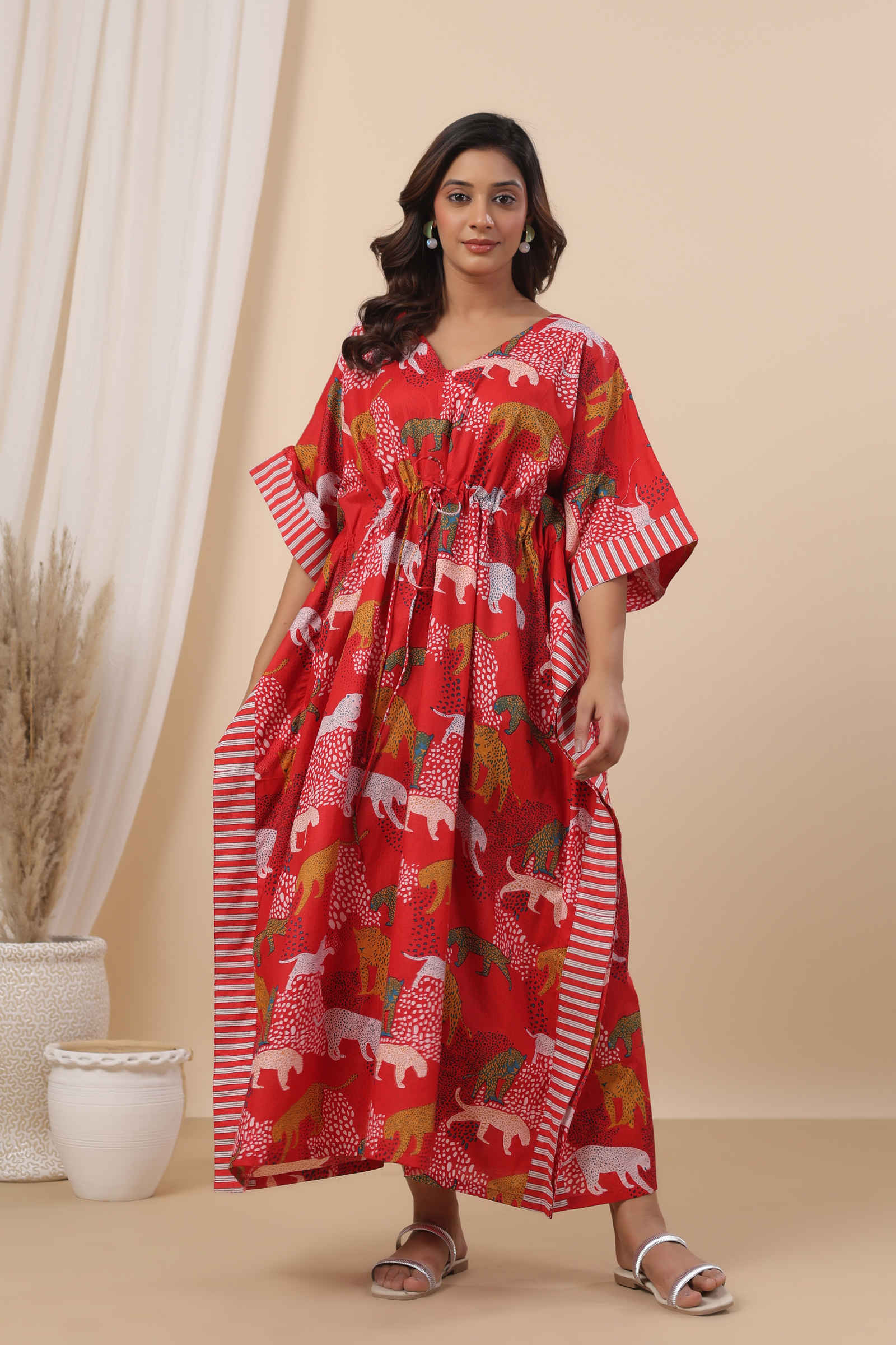 Fayra Vanraj Crimson Gul Kaftan