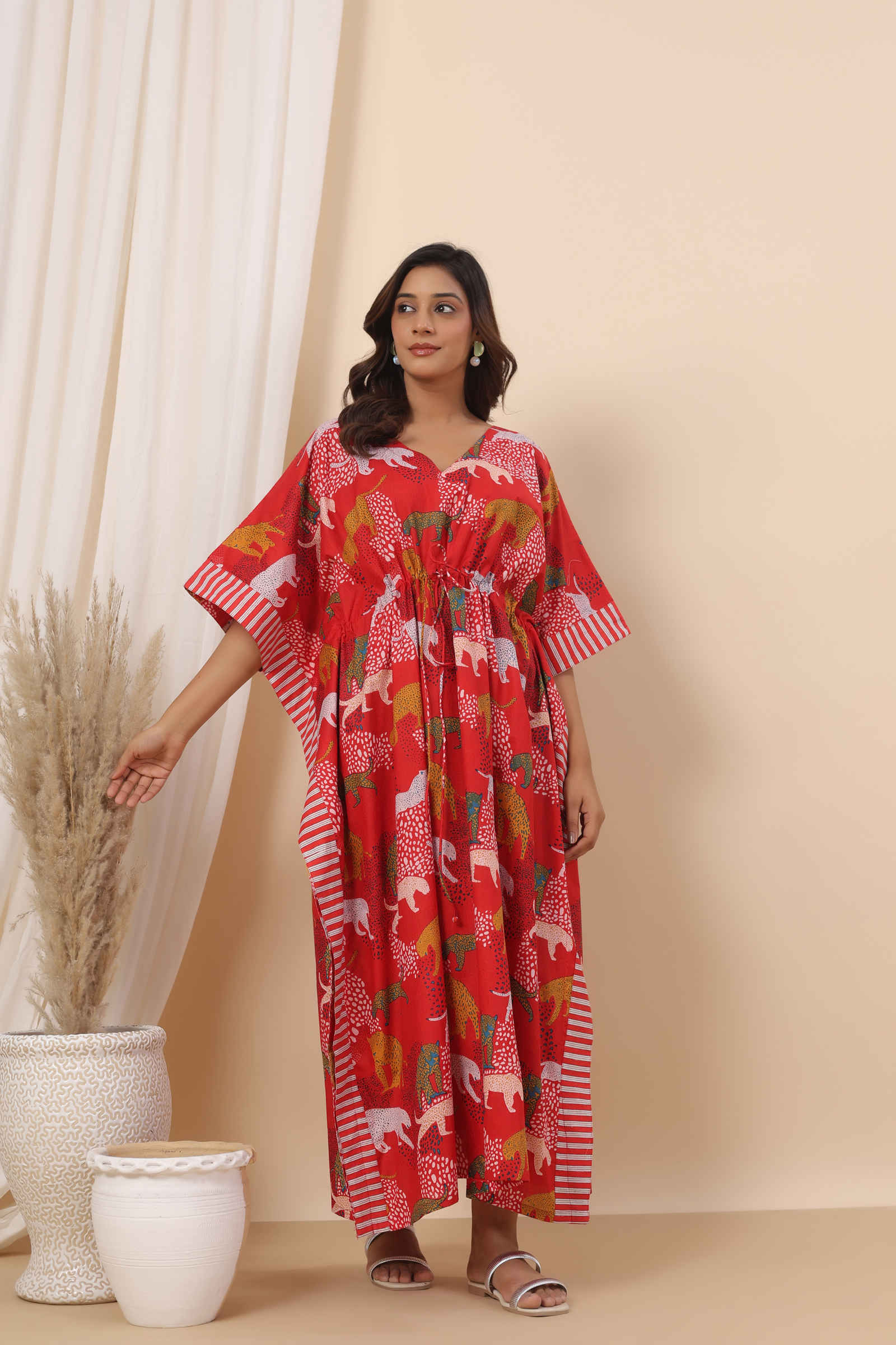 Fayra Vanraj Crimson Gul Kaftan