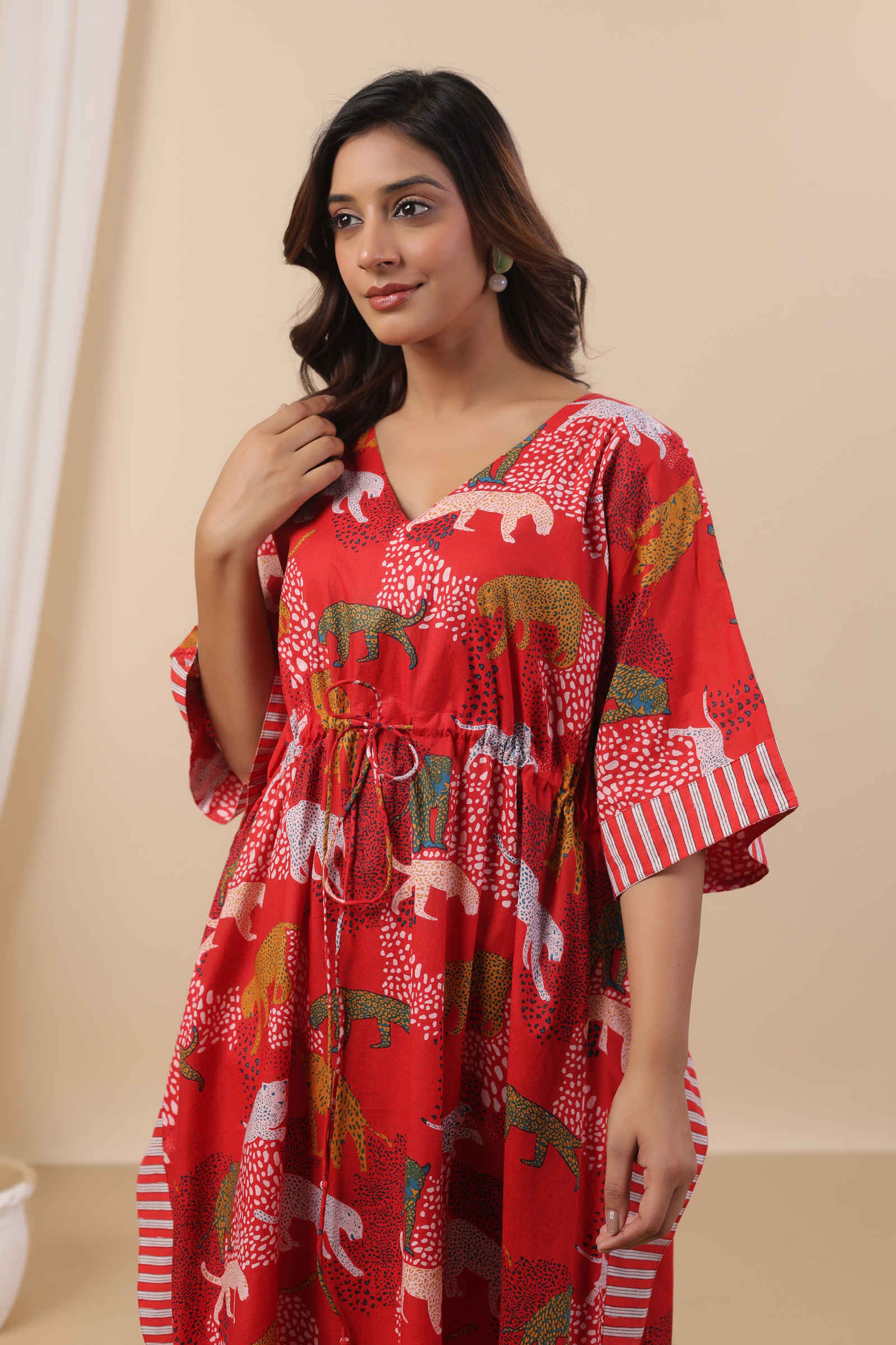 Fayra Vanraj Crimson Gul Kaftan
