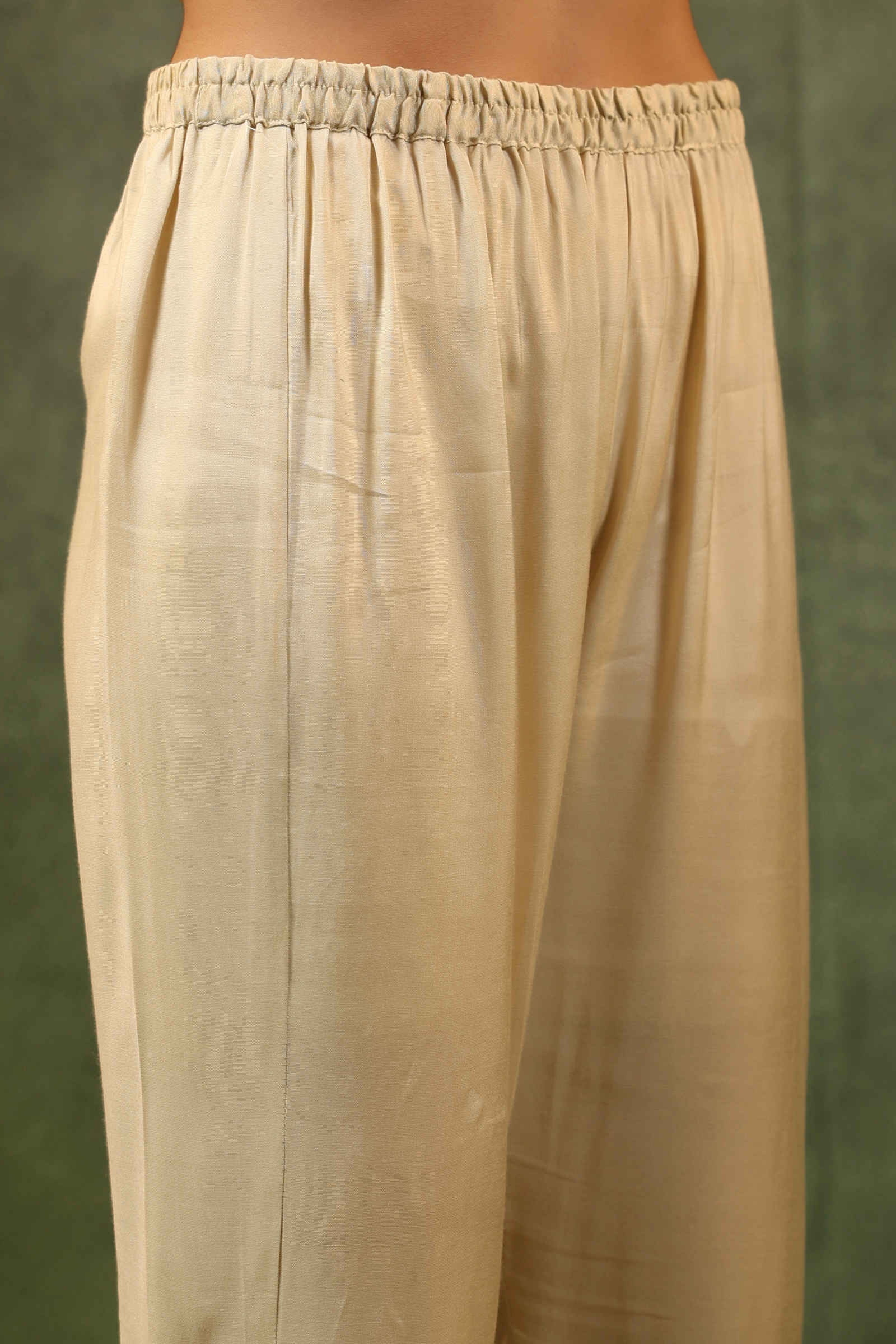 Lateef Rania Ivory Kurta Pant and Dupatta Set