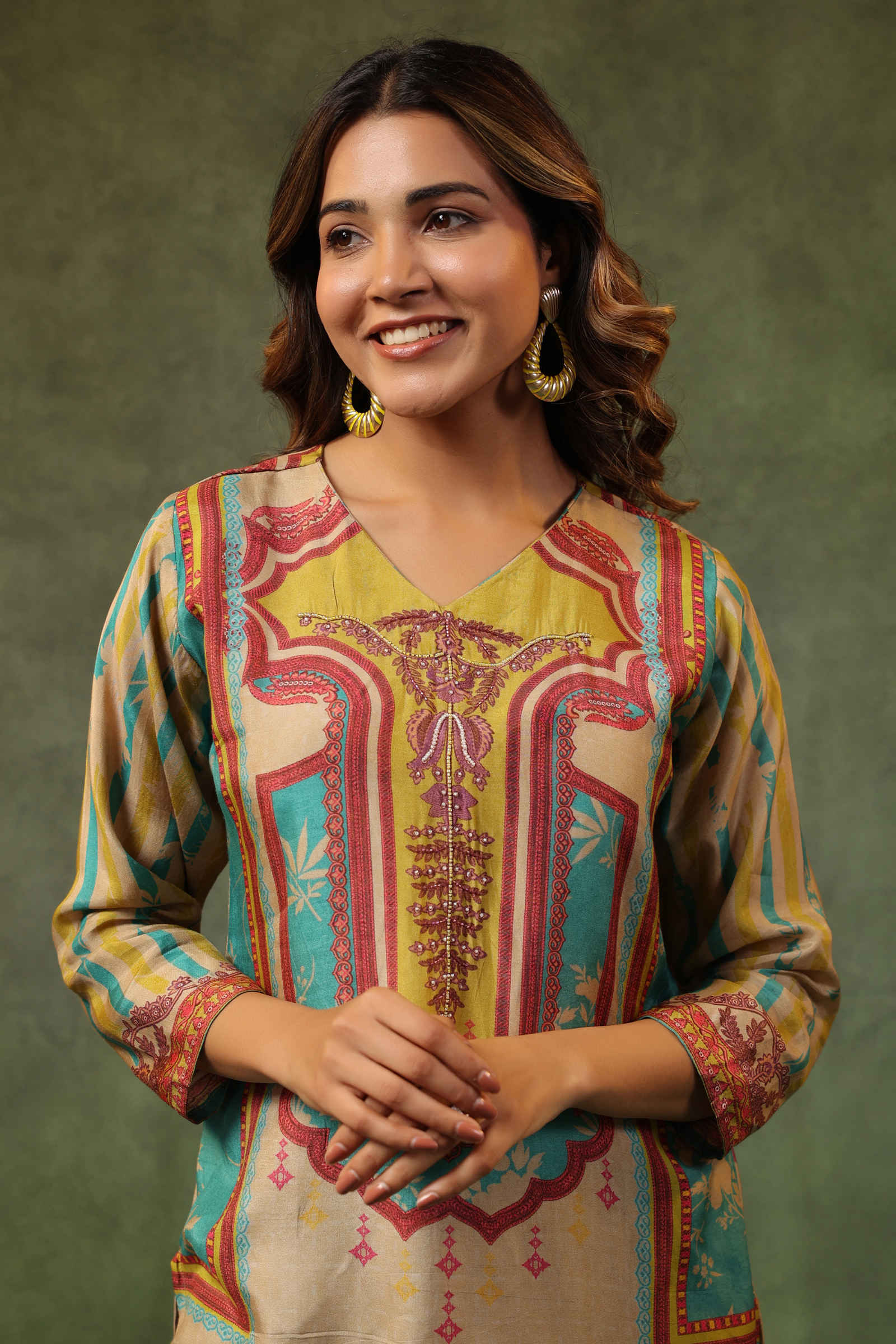 Naqsh-e-Ishaal Beige Top