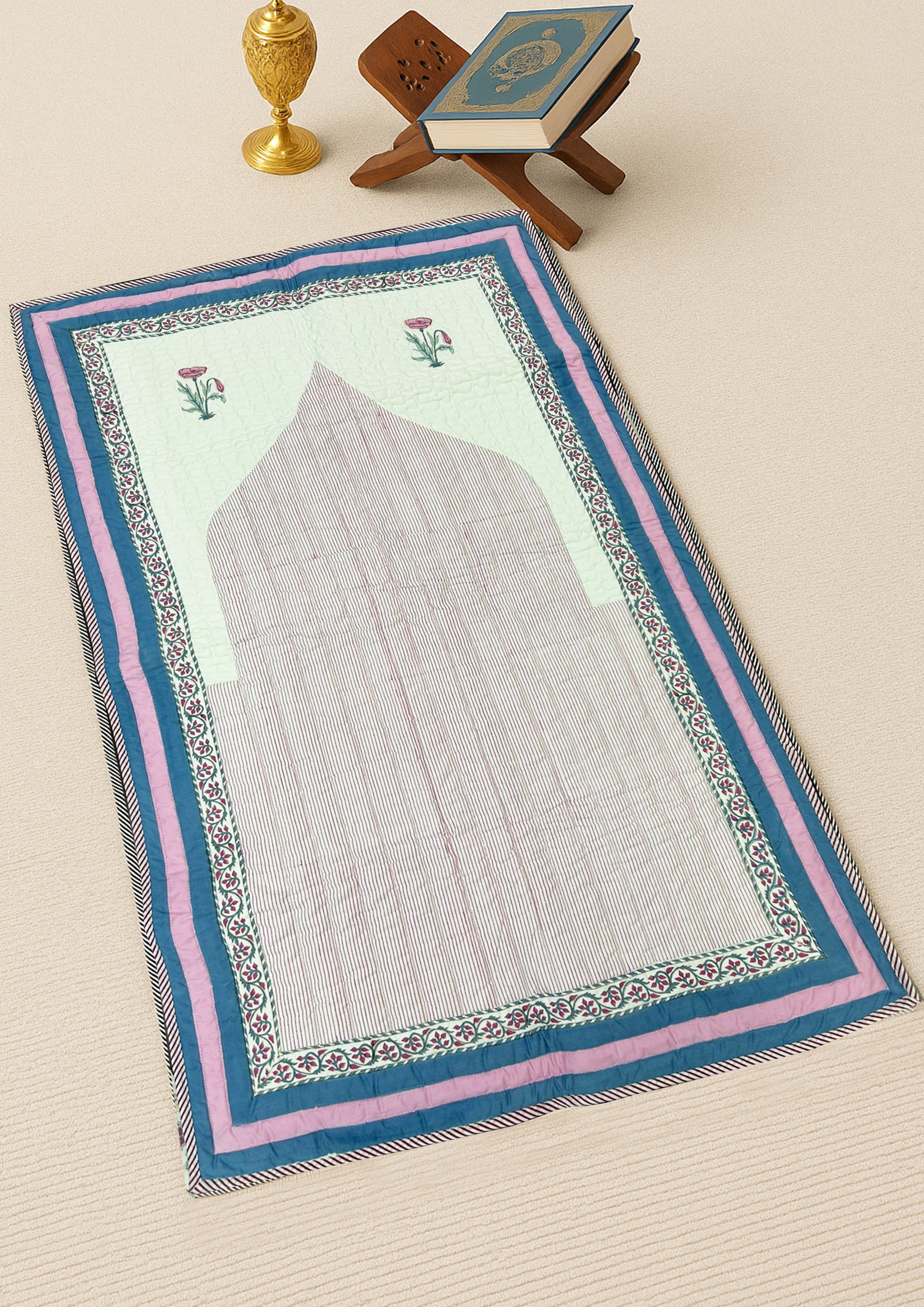 Noor E Falak Blue Prayer Mat
