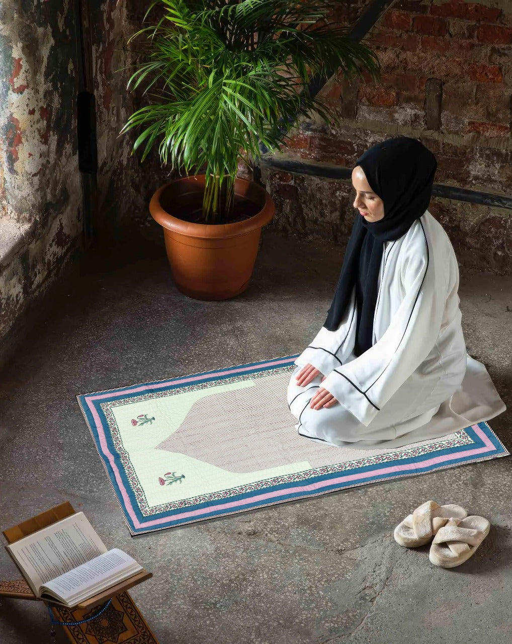 Noor E Falak Blue Prayer Mat