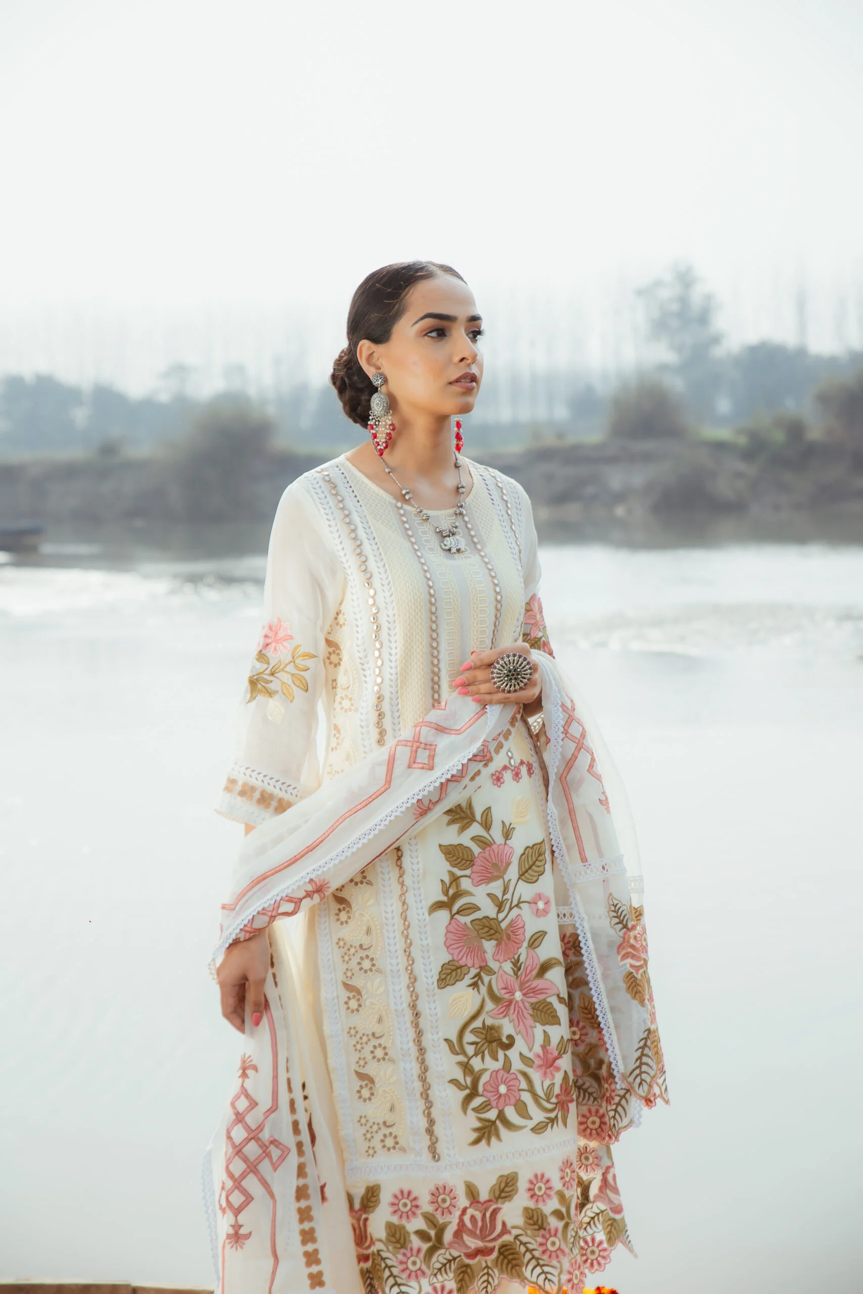 Aizal Mira Embroidered Designer Ready to Stitch Suit