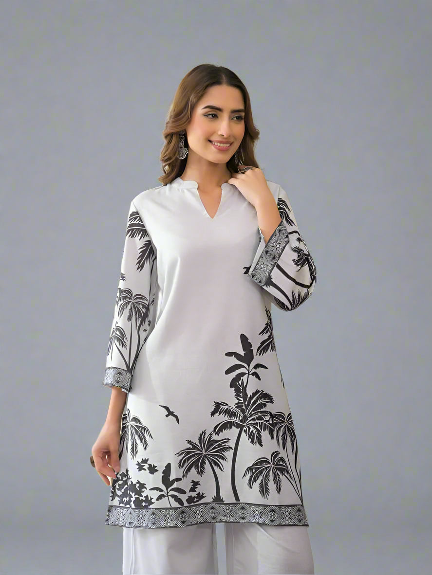 Rooh Jahan Grey Co-ord Set- Set of Two