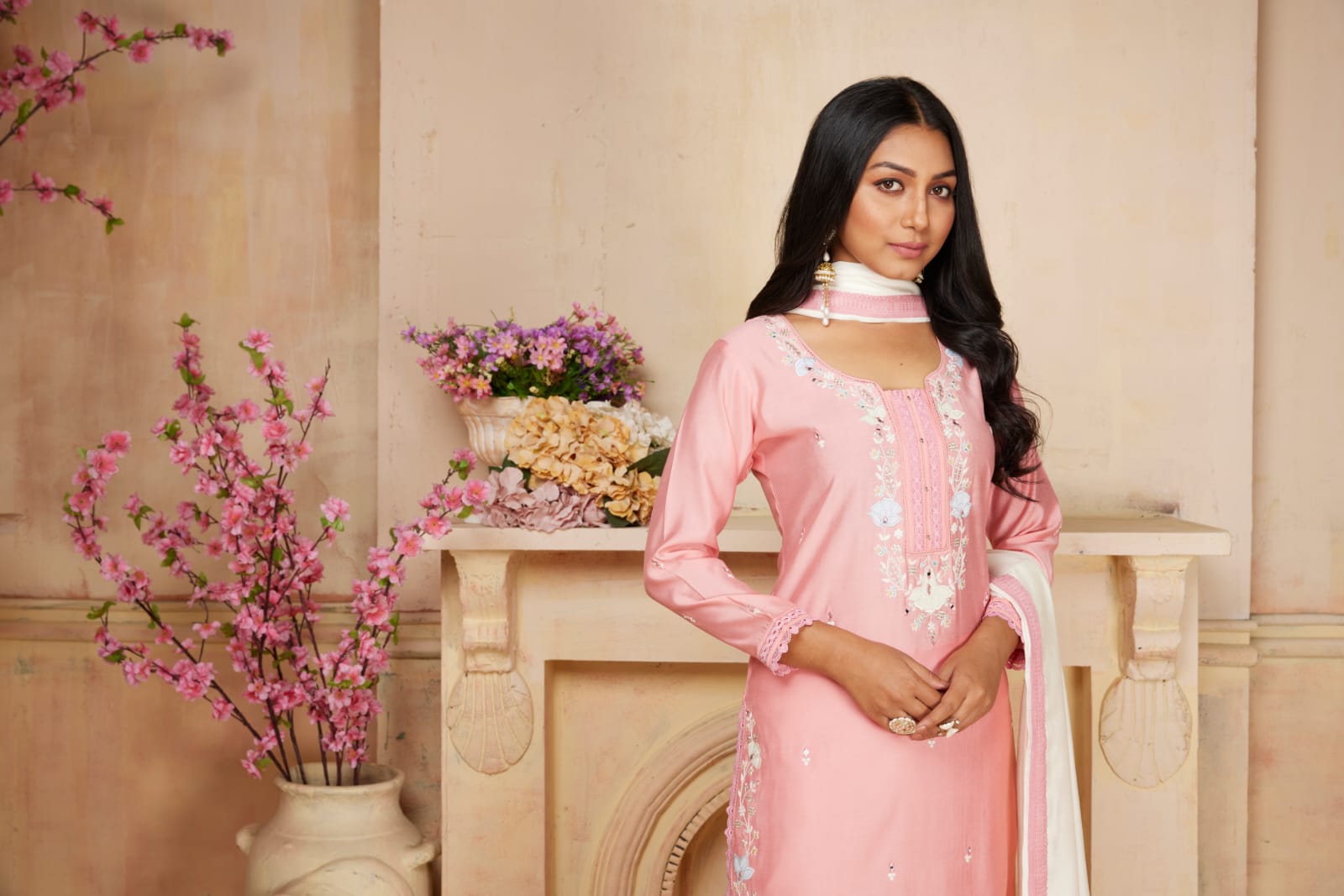 Nayab lshiqa Viscose Silk Kurta Set with Dupatta - shahenazindia