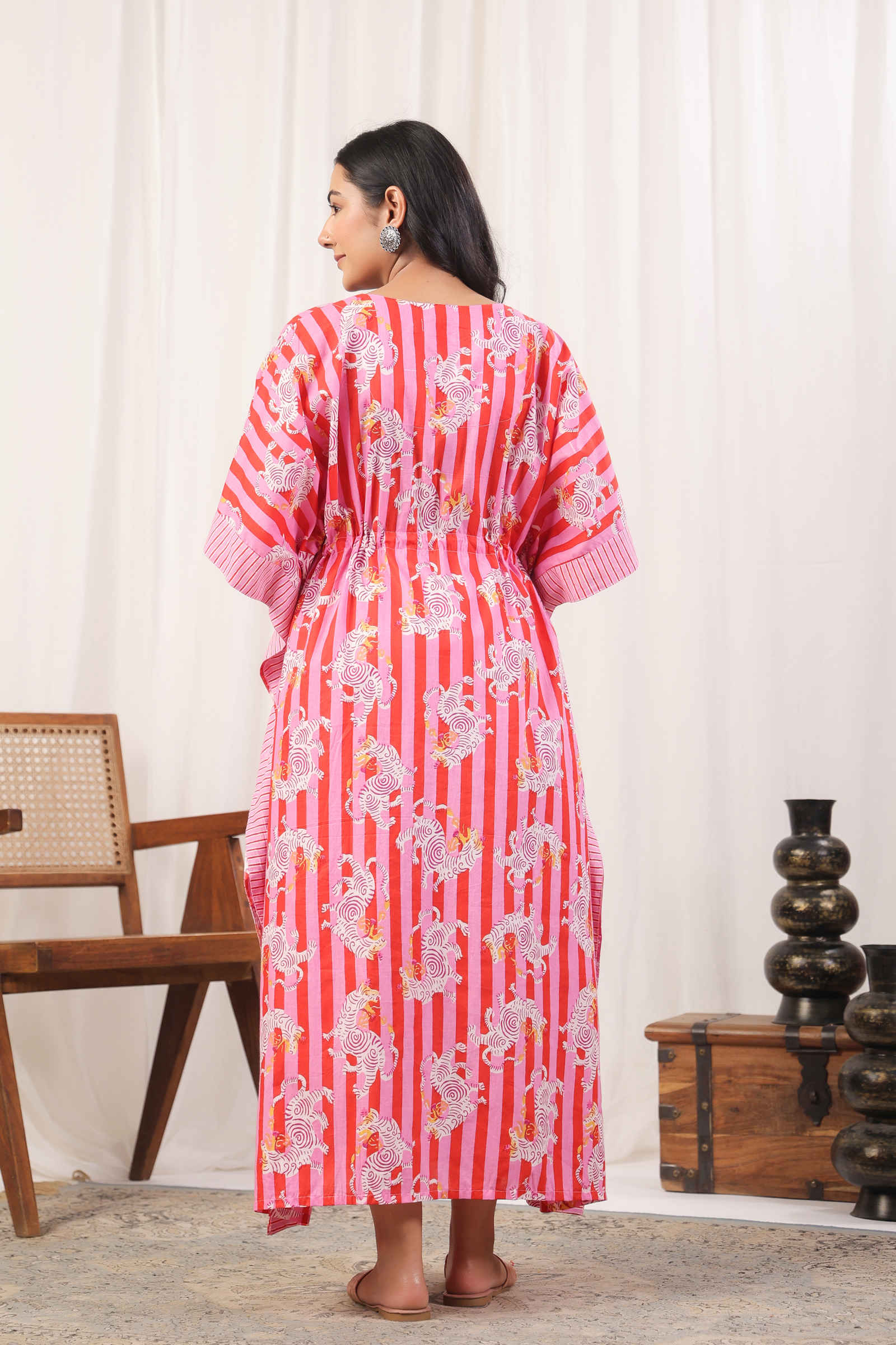 Fayra Serengeti Blossom Pink Kaftan