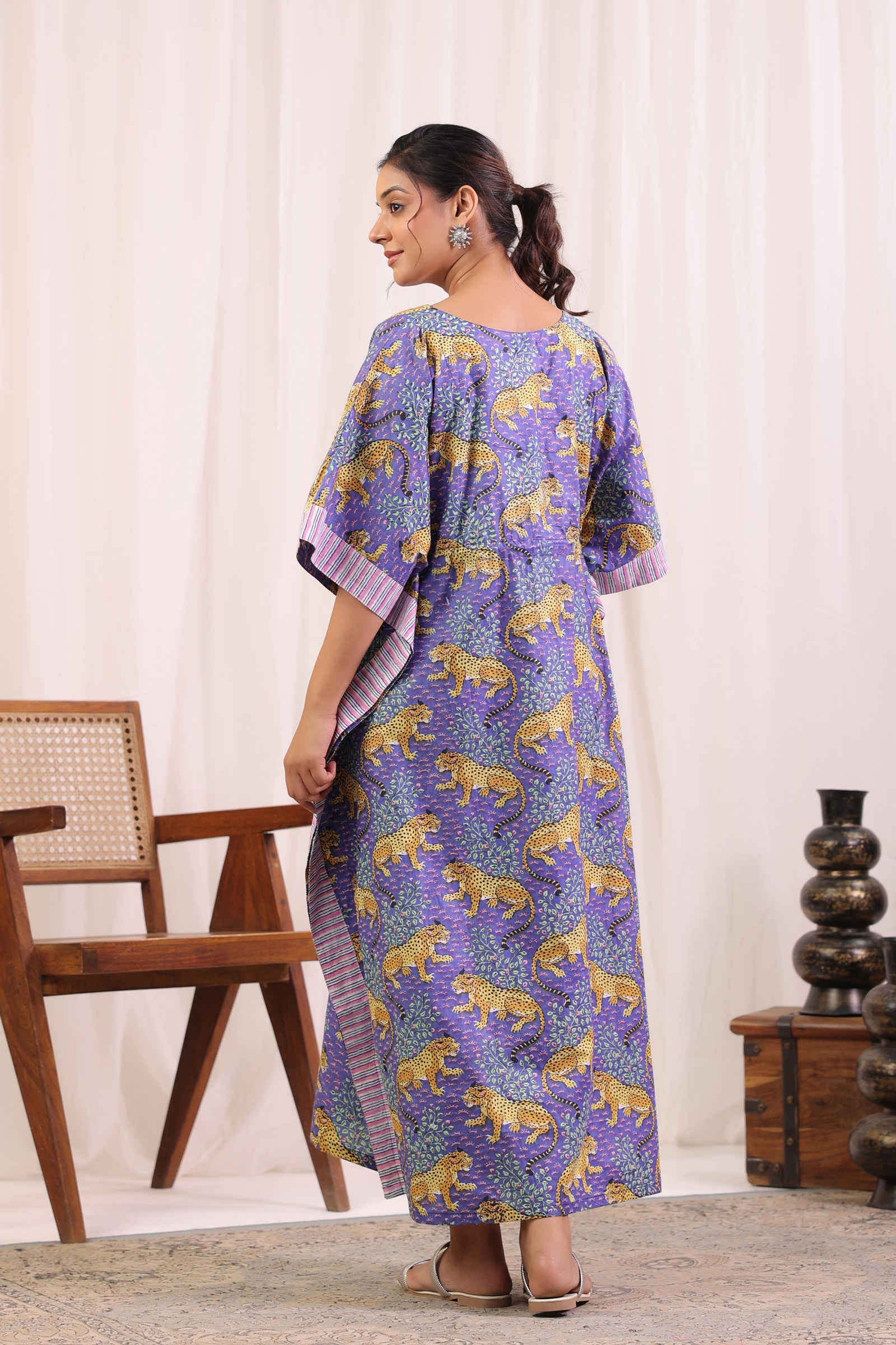 Fayra Sher Bagheera Amethyst Purple Kaftan