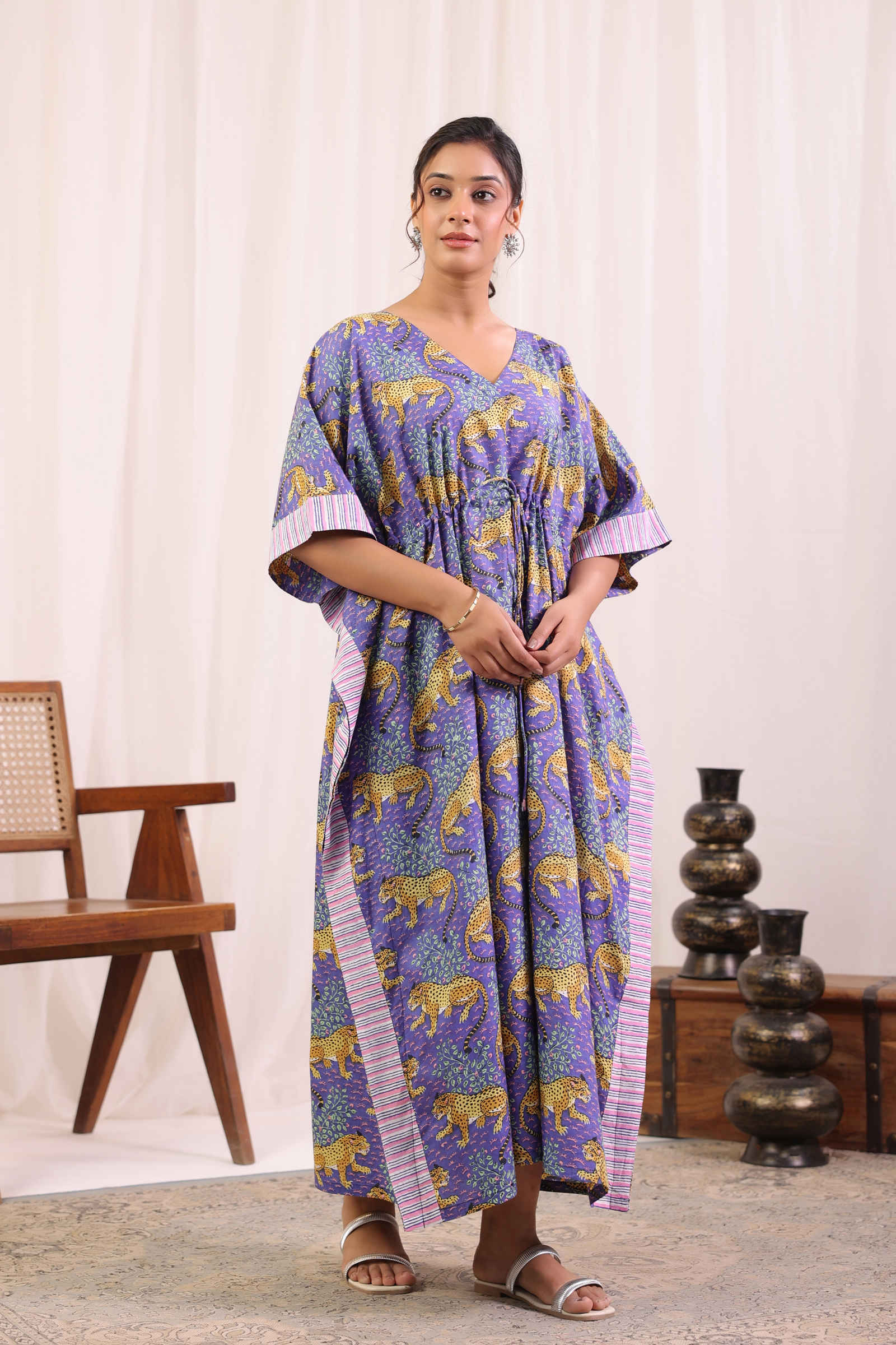 Fayra Sher Bagheera Amethyst Purple Kaftan