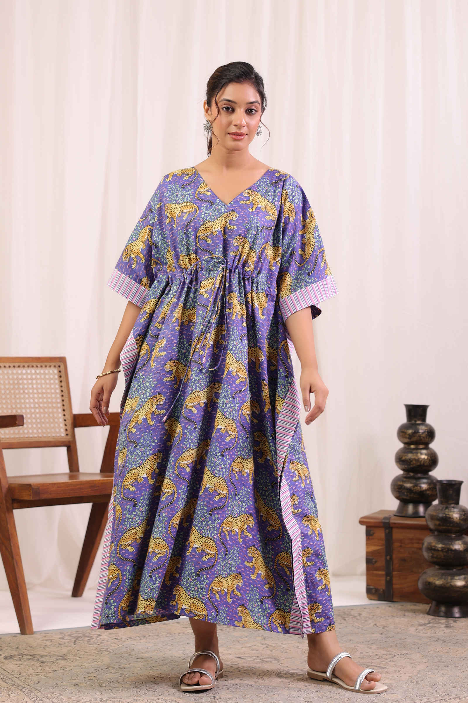 Fayra Sher Bagheera Amethyst Purple Kaftan