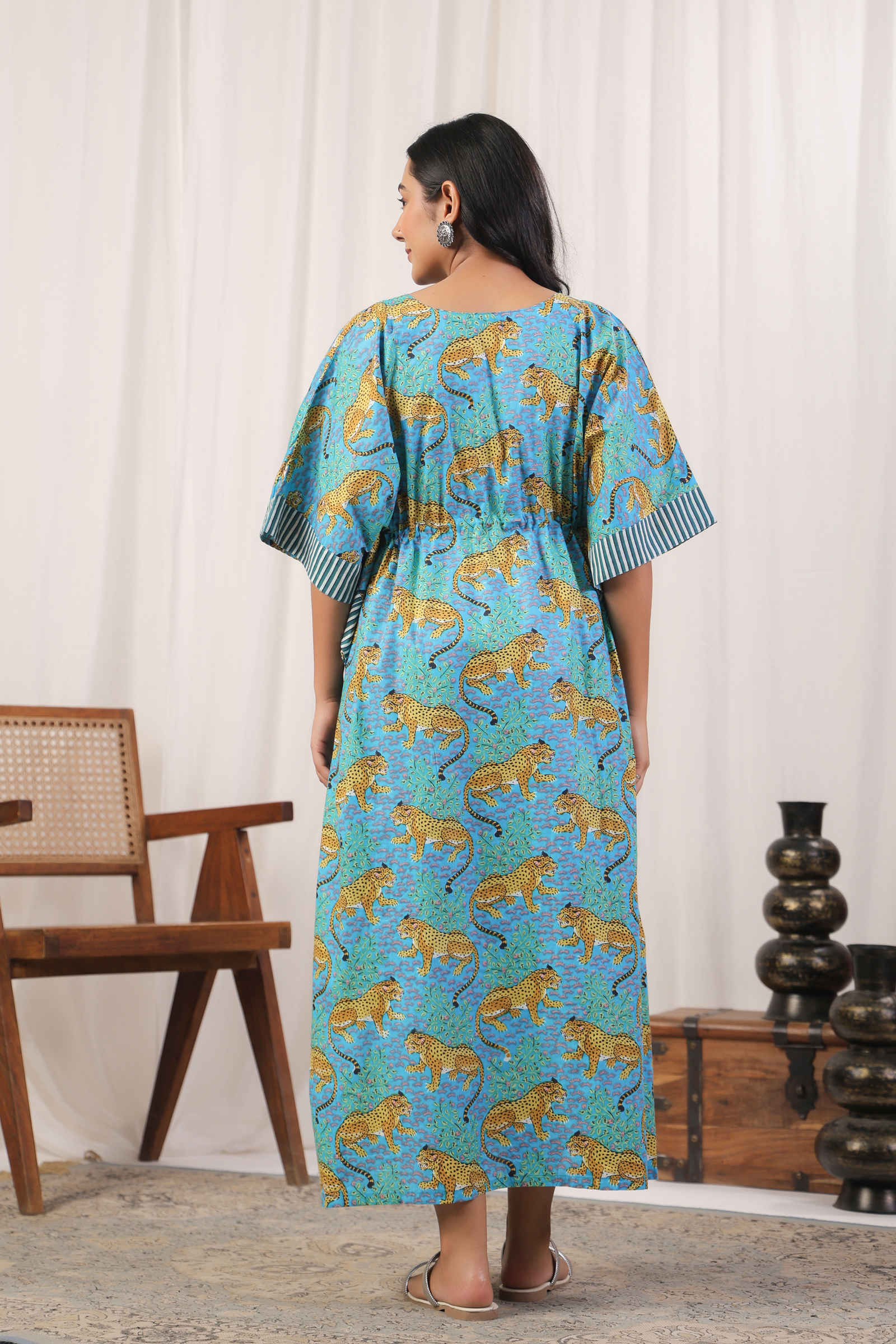Fayra Sher Bagheera Aqua Kaftan