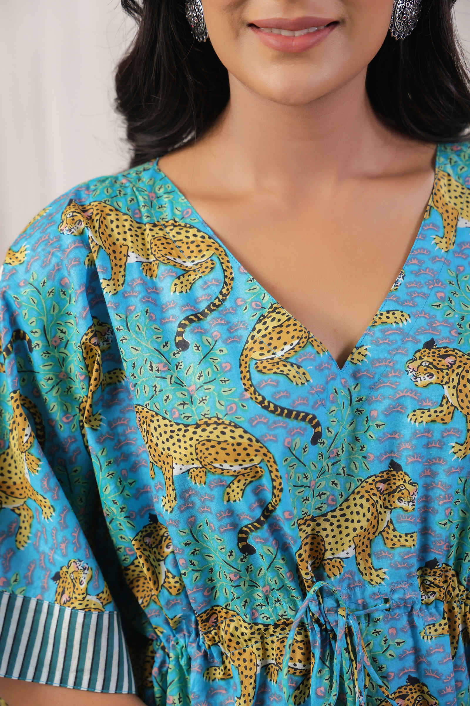 Fayra Sher Bagheera Aqua Kaftan