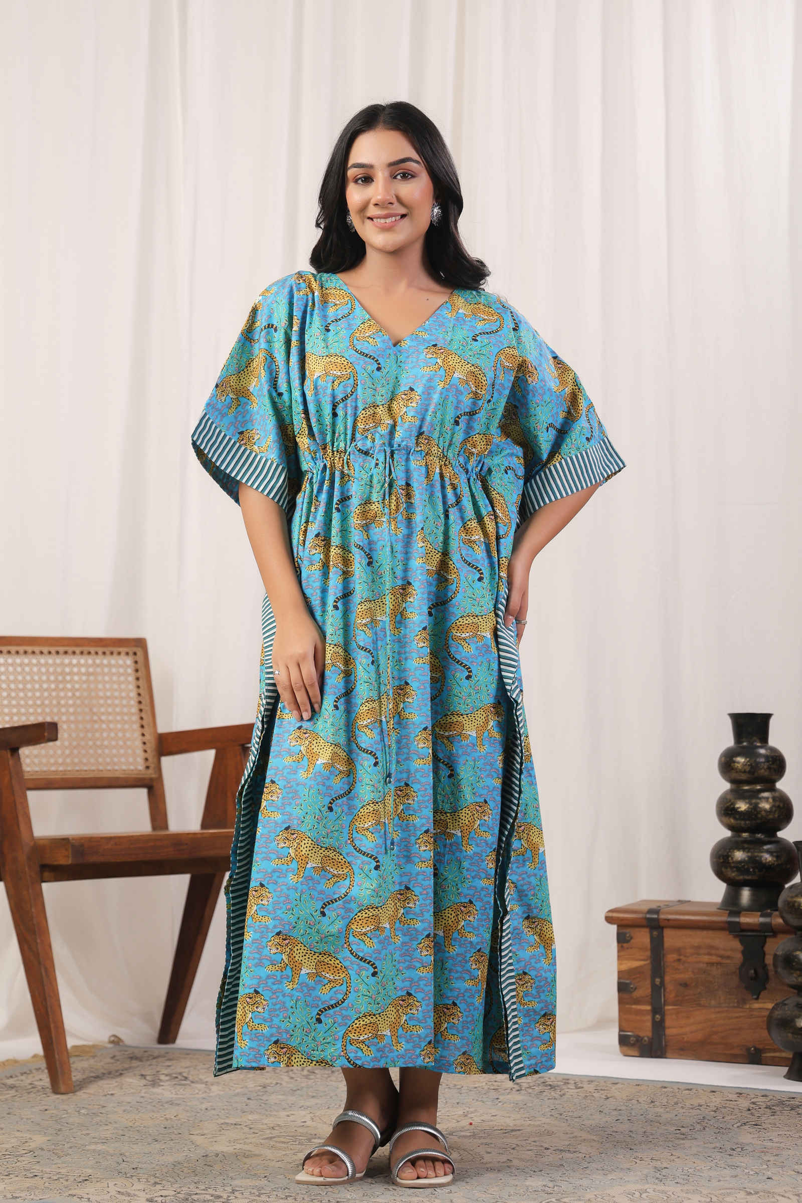 Fayra Sher Bagheera Aqua Kaftan