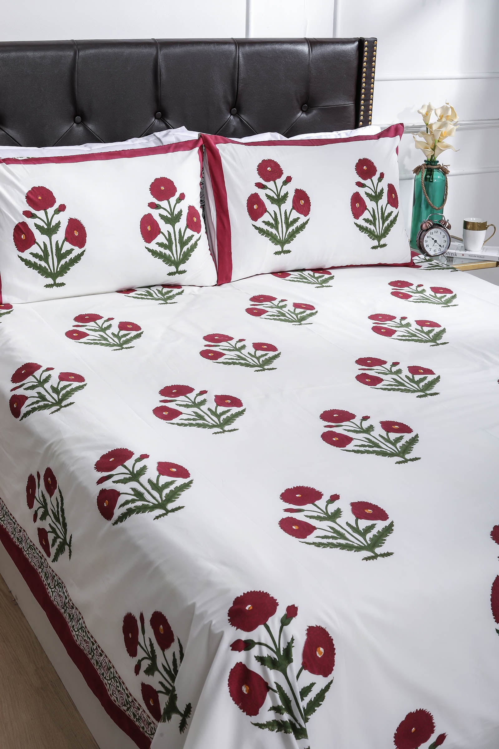 French Marigold Cotton Percale Bedsheet - shahenazindia