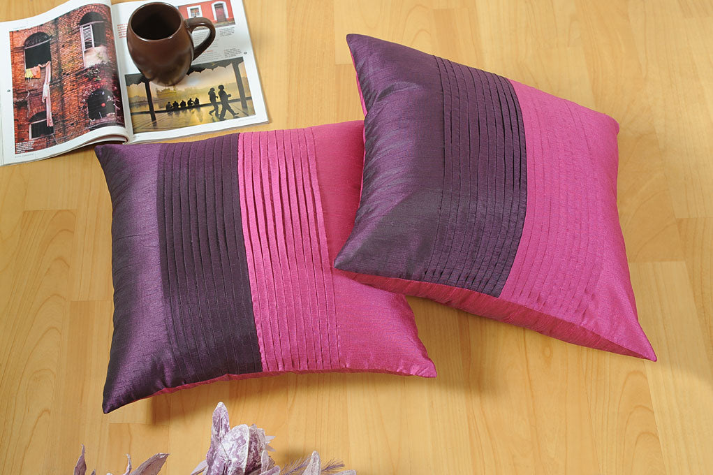 Gia Mirror Pleats Cushion Cover (Set Of Two)