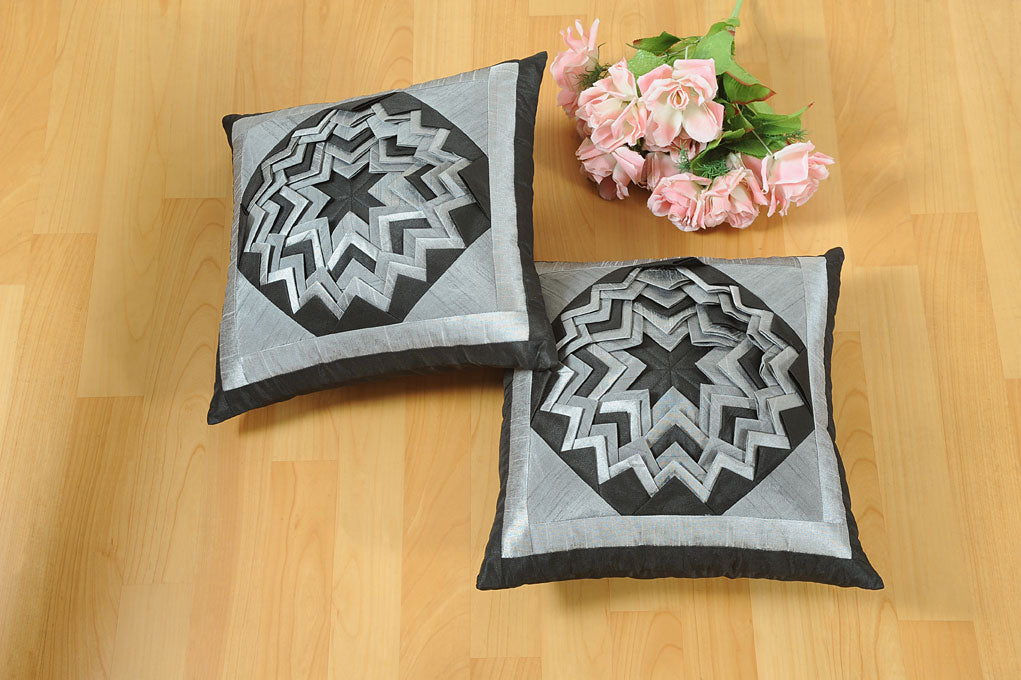Kyrah Surface Saga Cushion Cover (Set Of Two) - shahenazindia