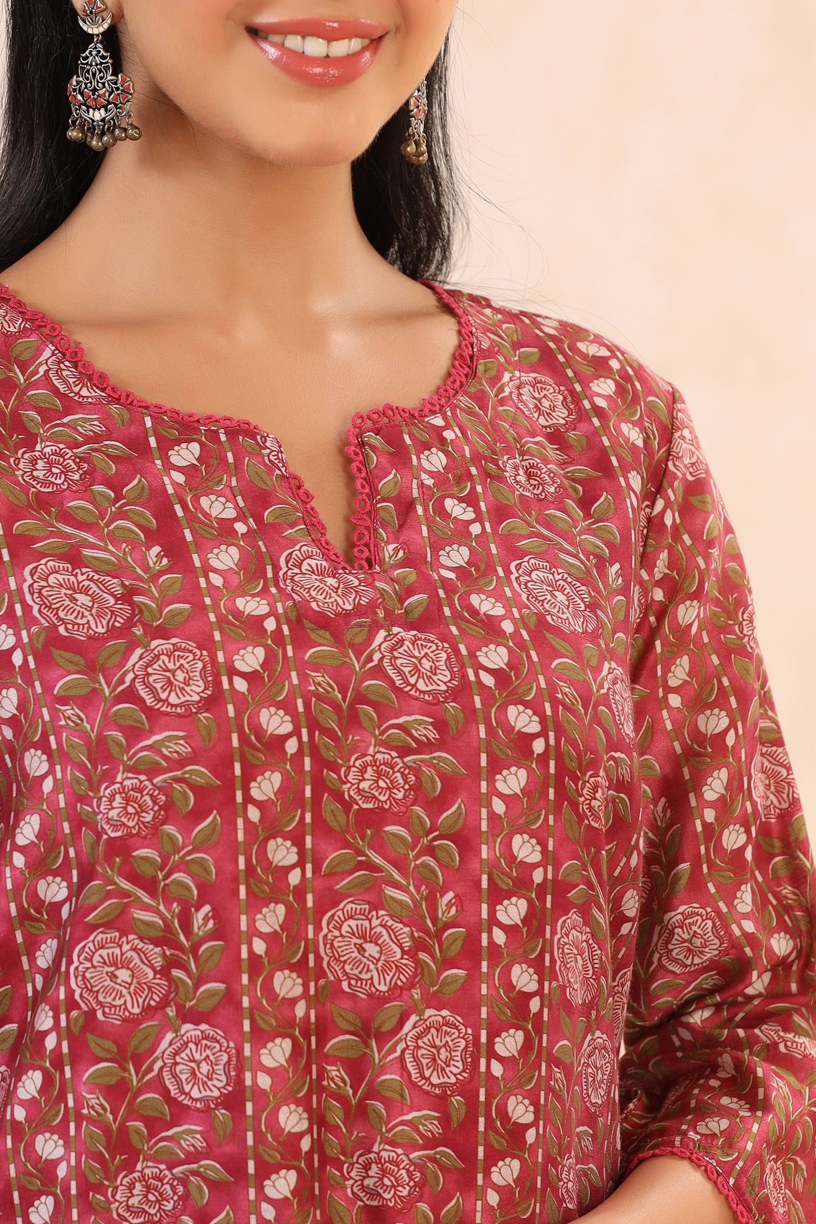 Nazakat Anum Viscose Silk Straight Kurta - shahenazindia