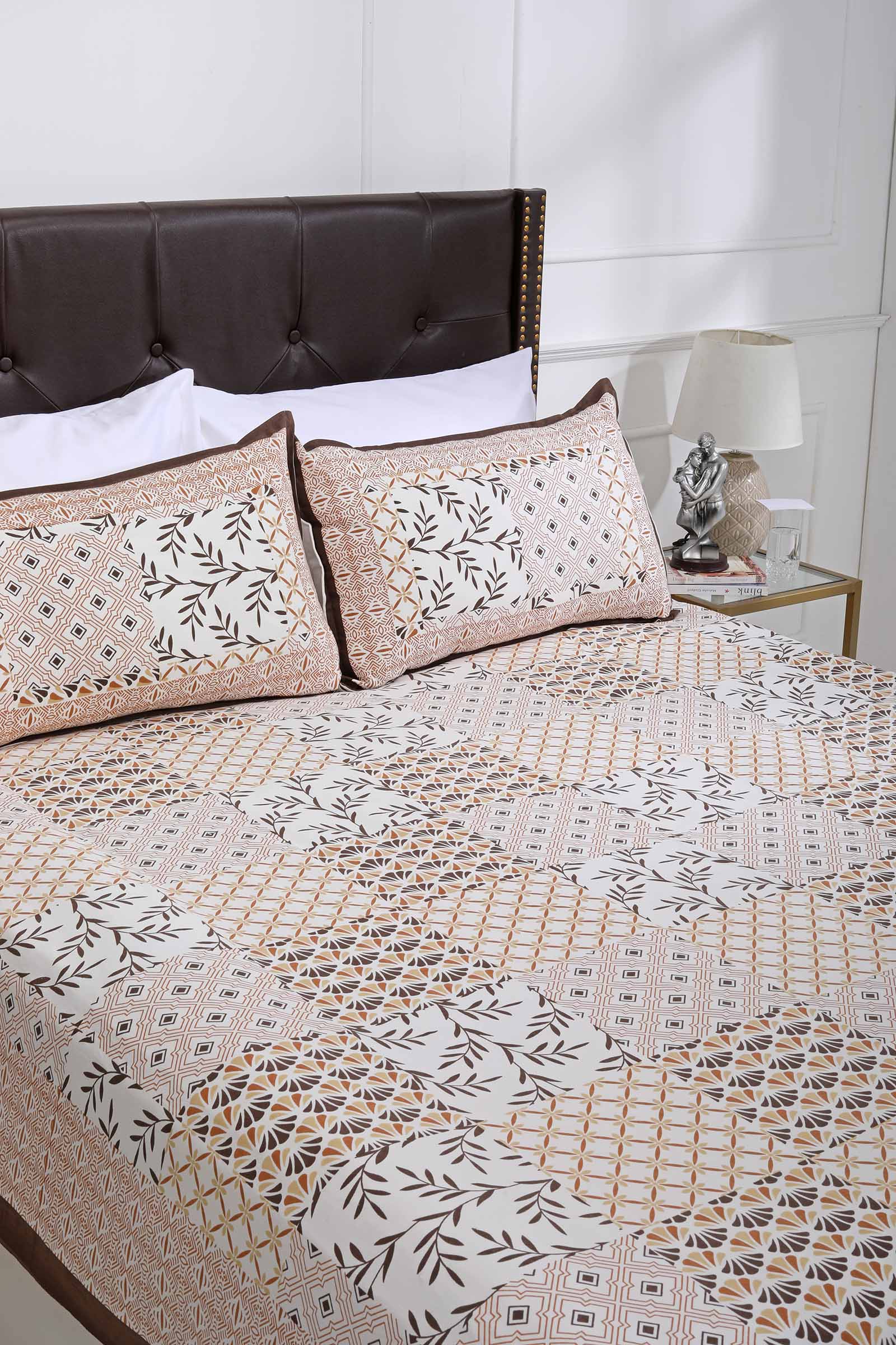 Patch Print Cotton Bedsheet - ERROR IN COLOUR - shahenazindia