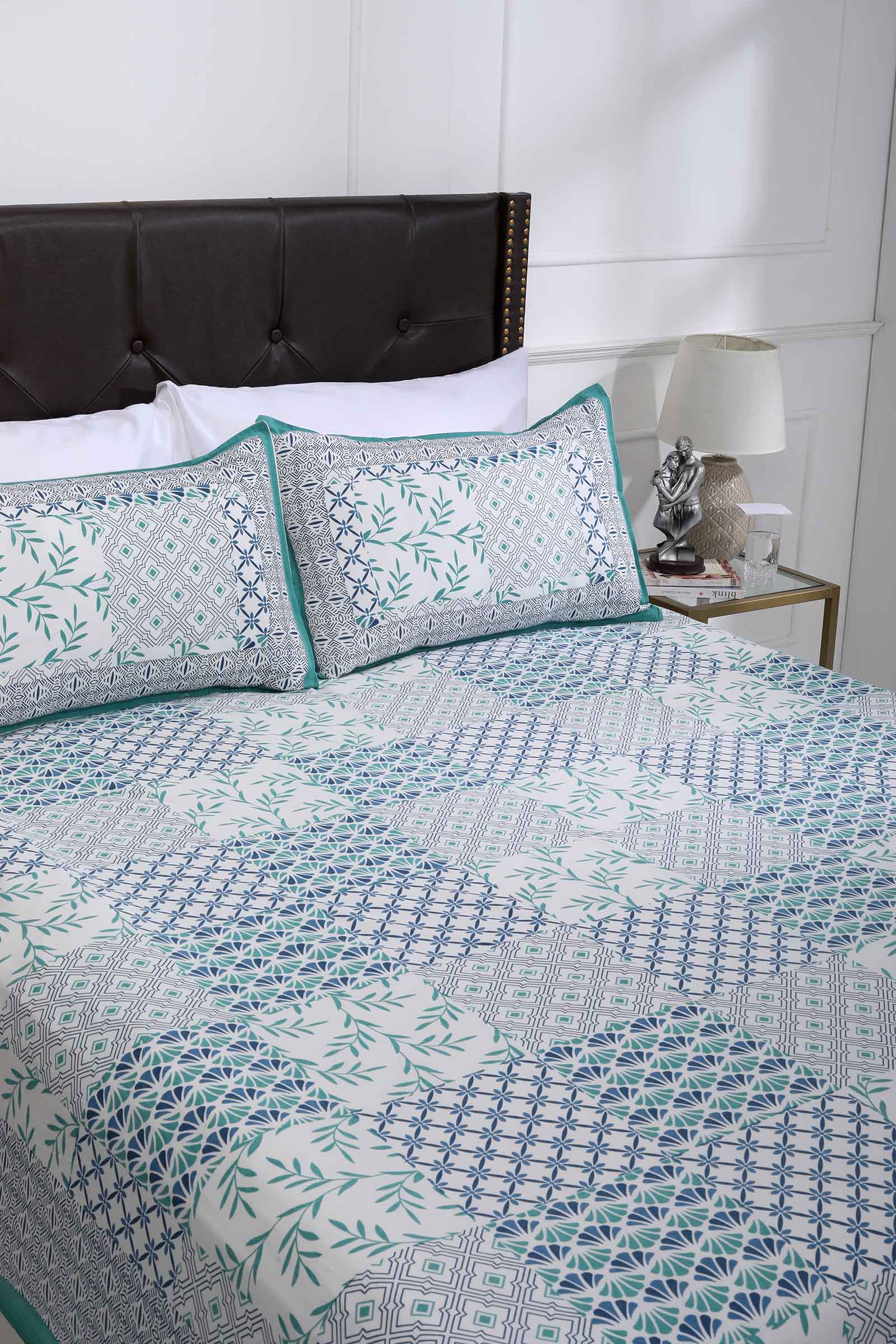 Patch Print Cotton Bedsheet - ERROR IN COLOUR - shahenazindia